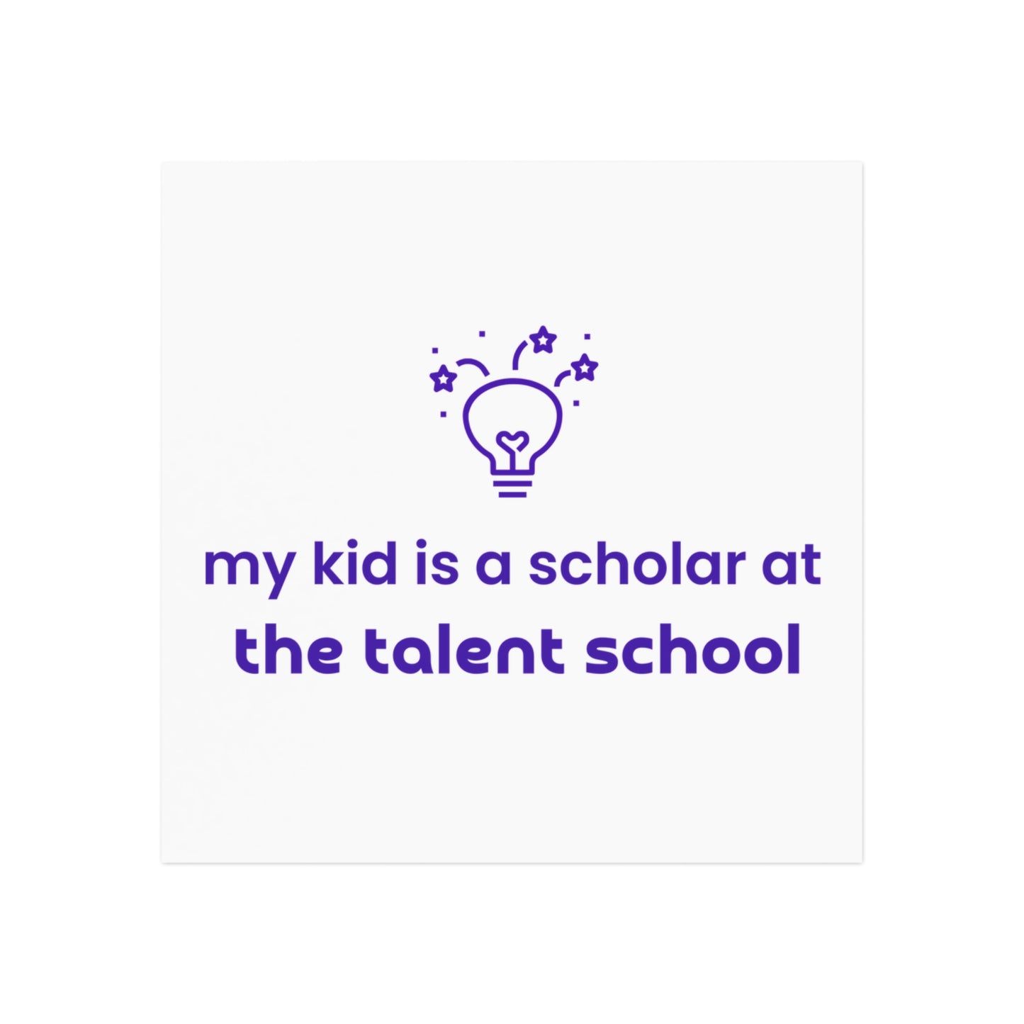 Talent Brag Tag Magnet - Square