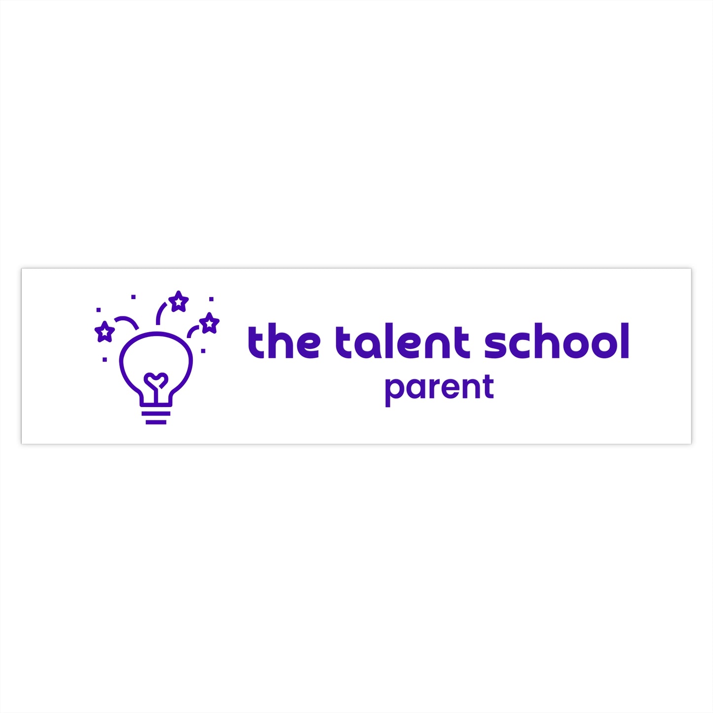 Proud Parent Bumper Sticker – Purple