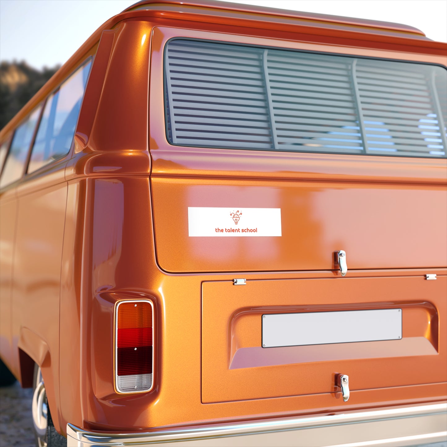 Talent School Bumper Sticker - Orange