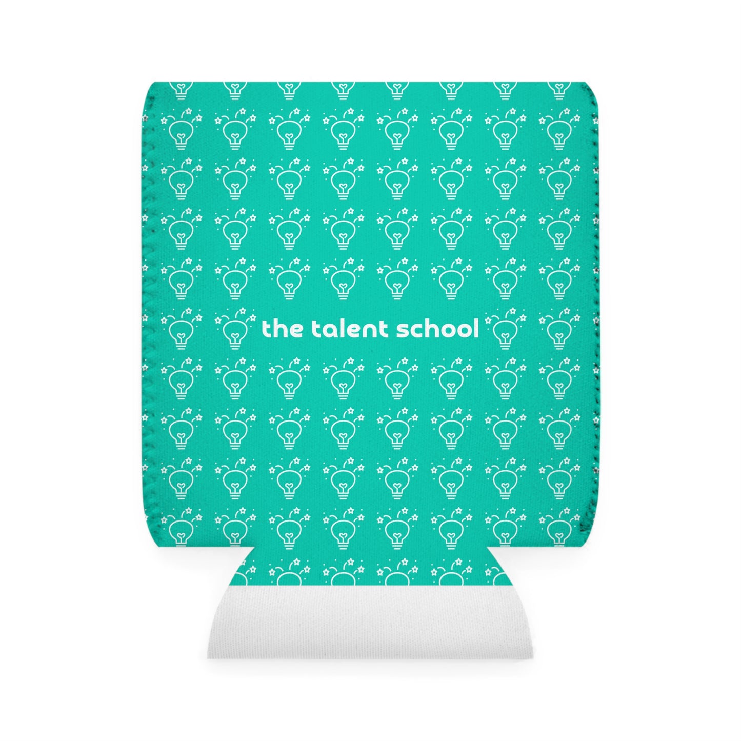Talent School Can Cooler Sleeve - Patterned, Teal