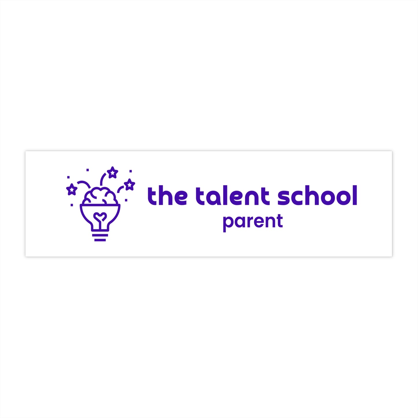 Proud Parent Bumper Sticker – Purple
