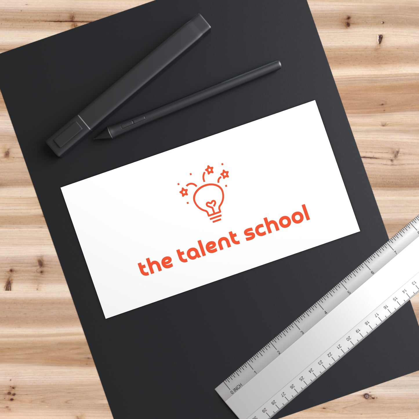 Talent School Bumper Sticker - Orange