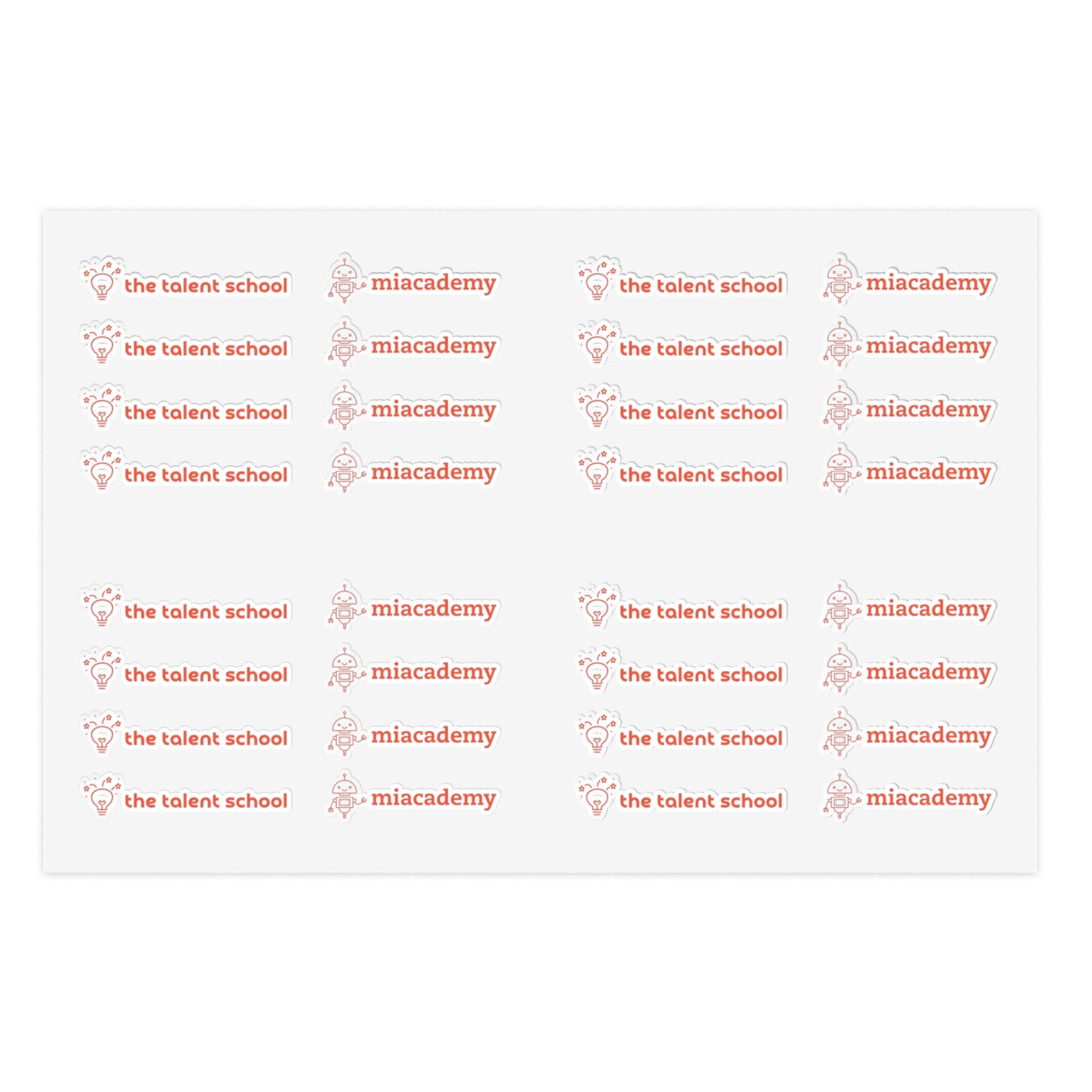 Miacademy x Talent School Customizable Sticker Sheets