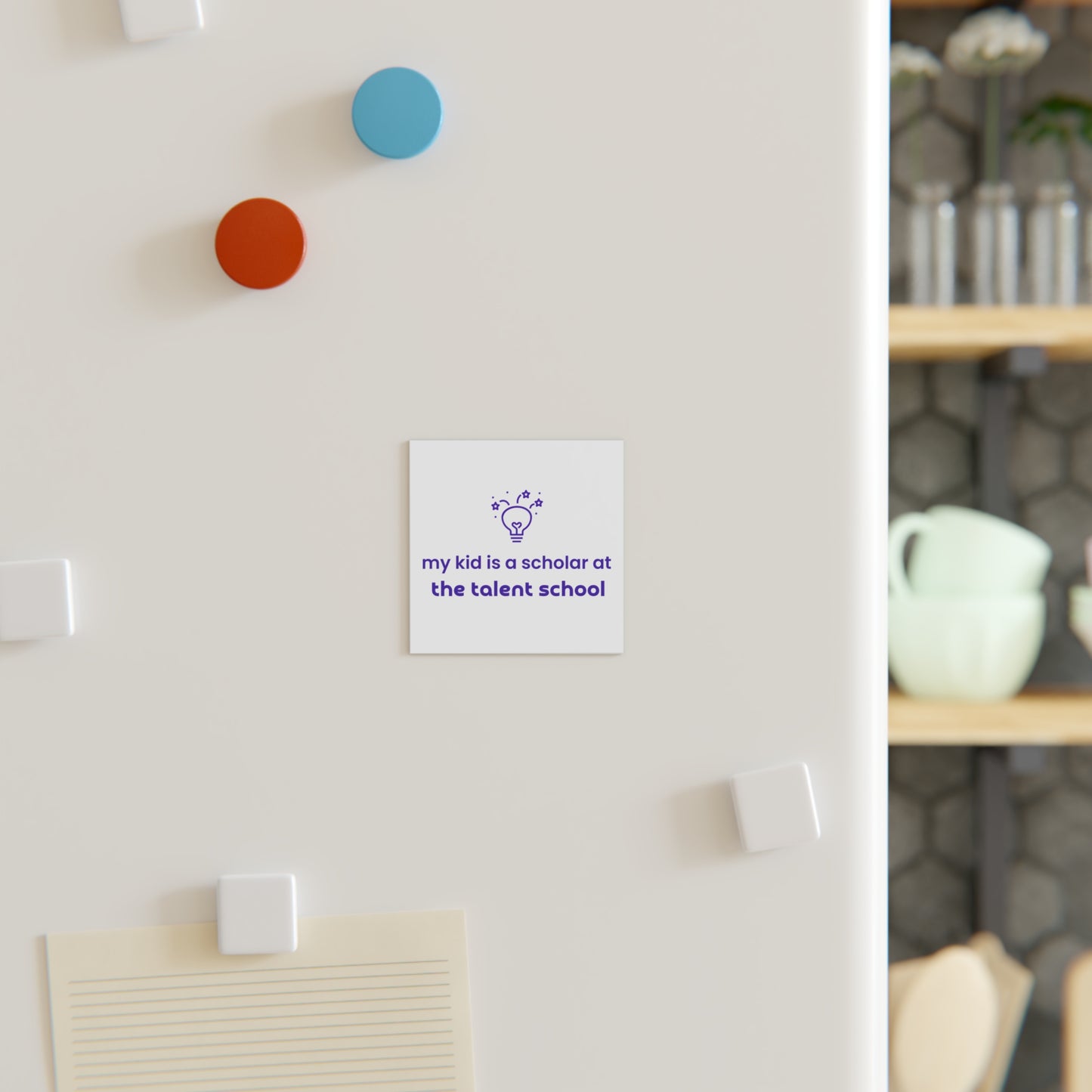 Talent Brag Tag Magnet - Square