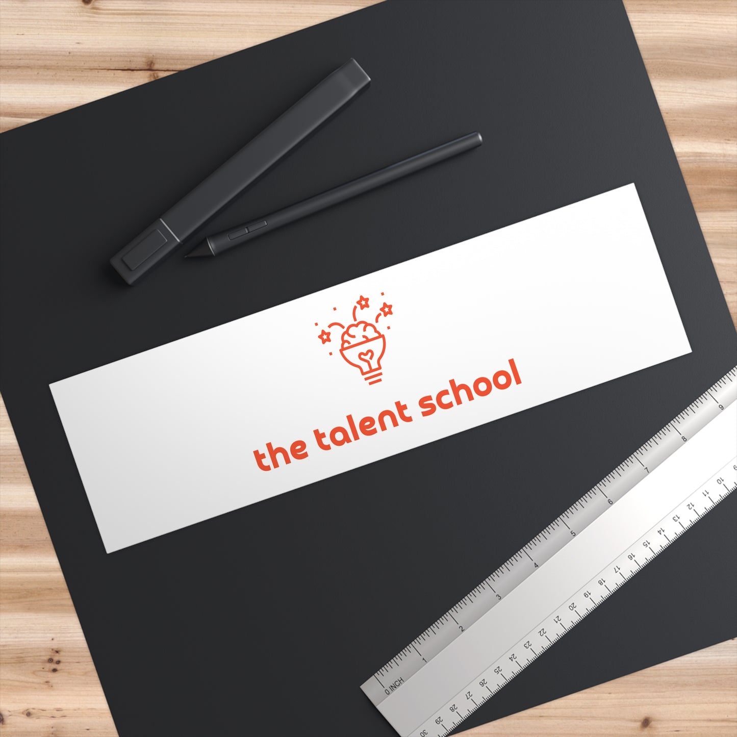 Talent School Bumper Sticker - Orange