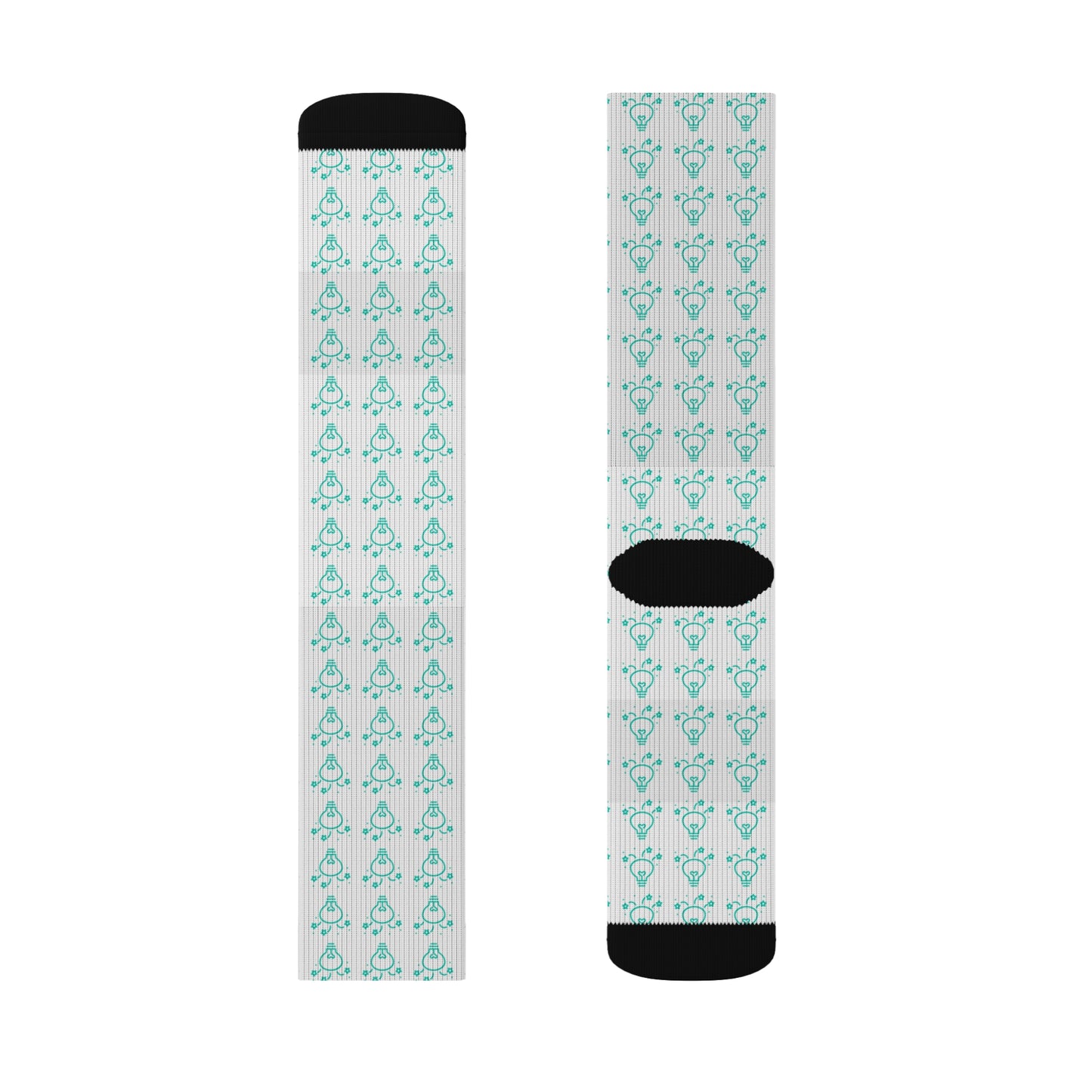 Talent School Socks - Patterned, Teal