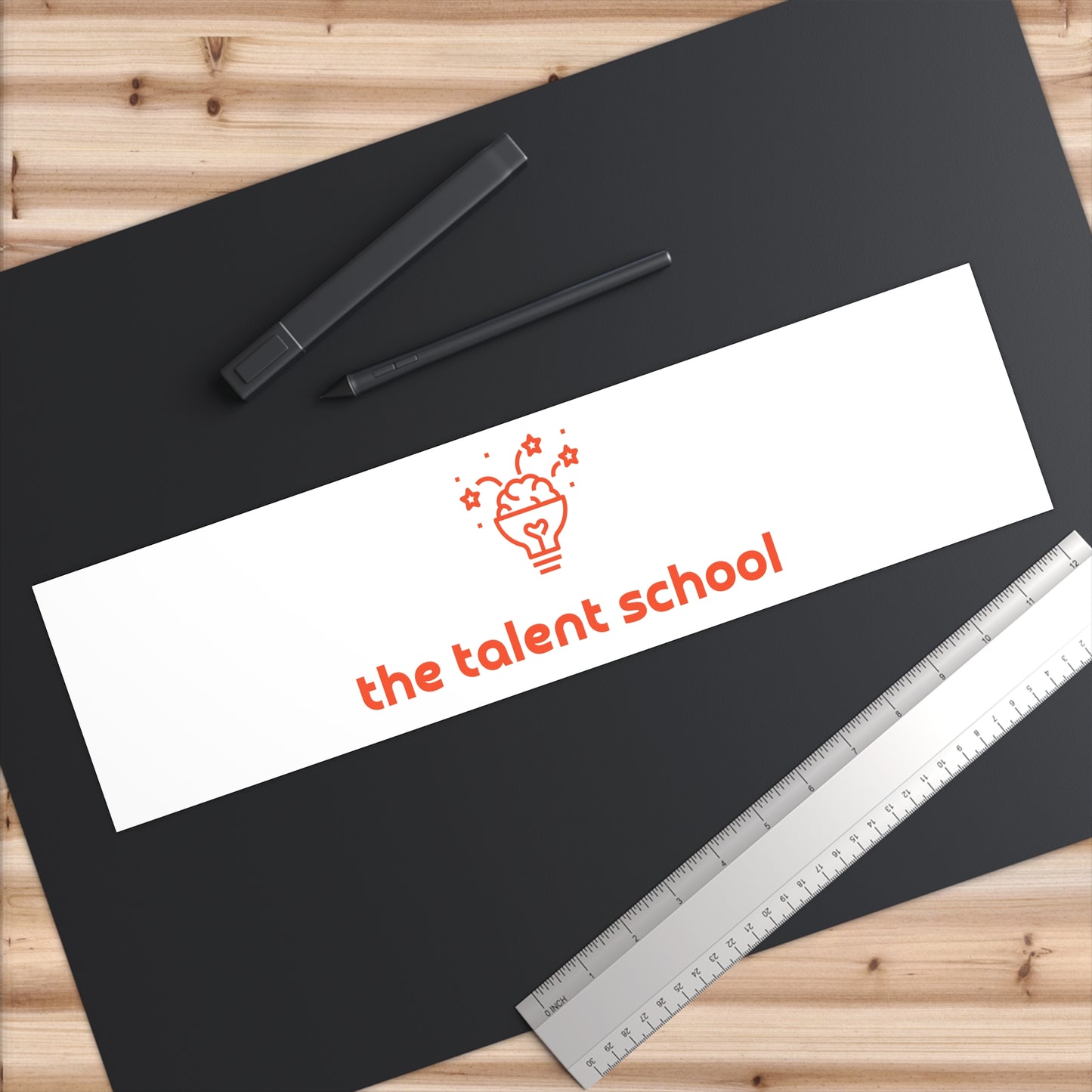Talent School Bumper Sticker - Orange