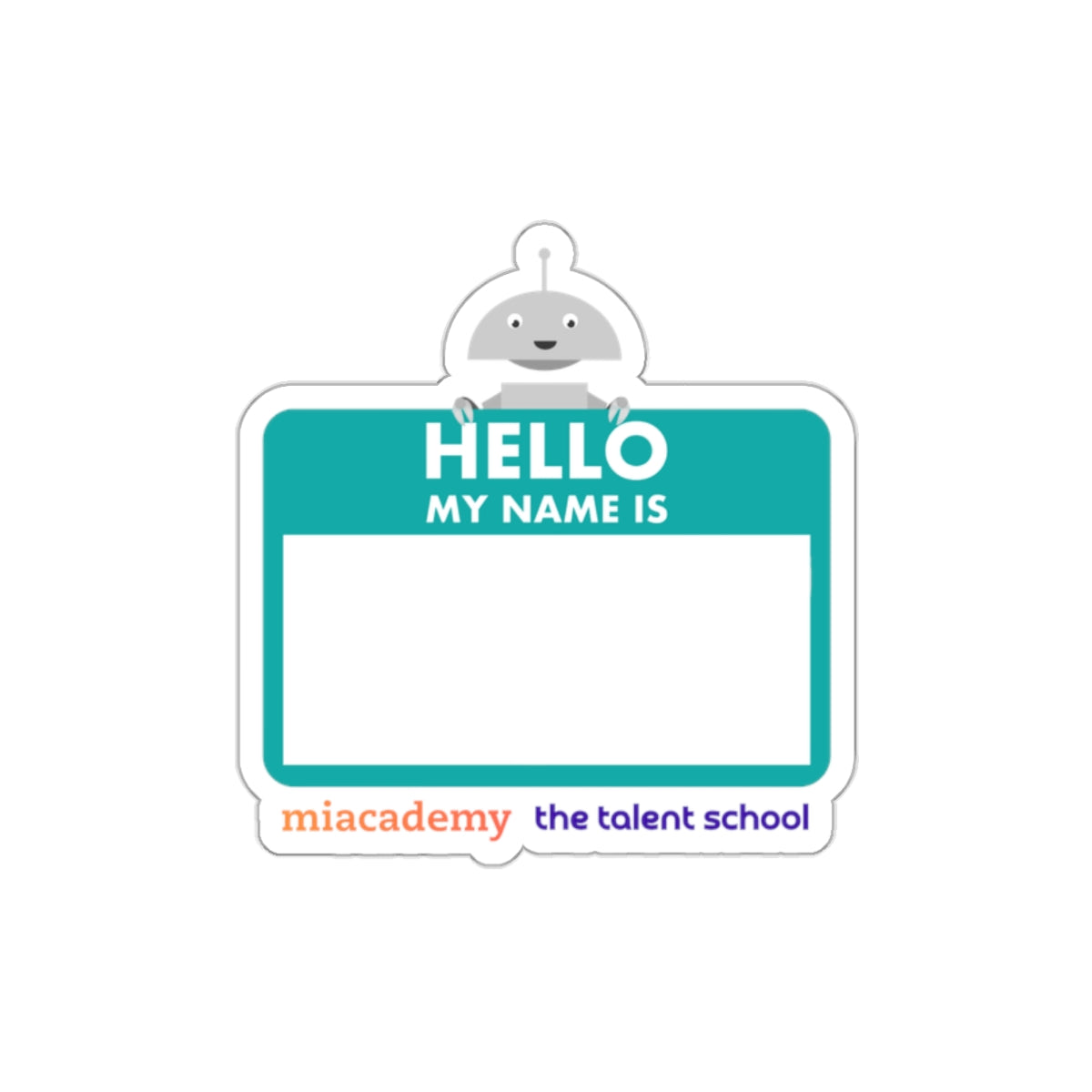 Talent School x Miacademy Name Tag Sticker