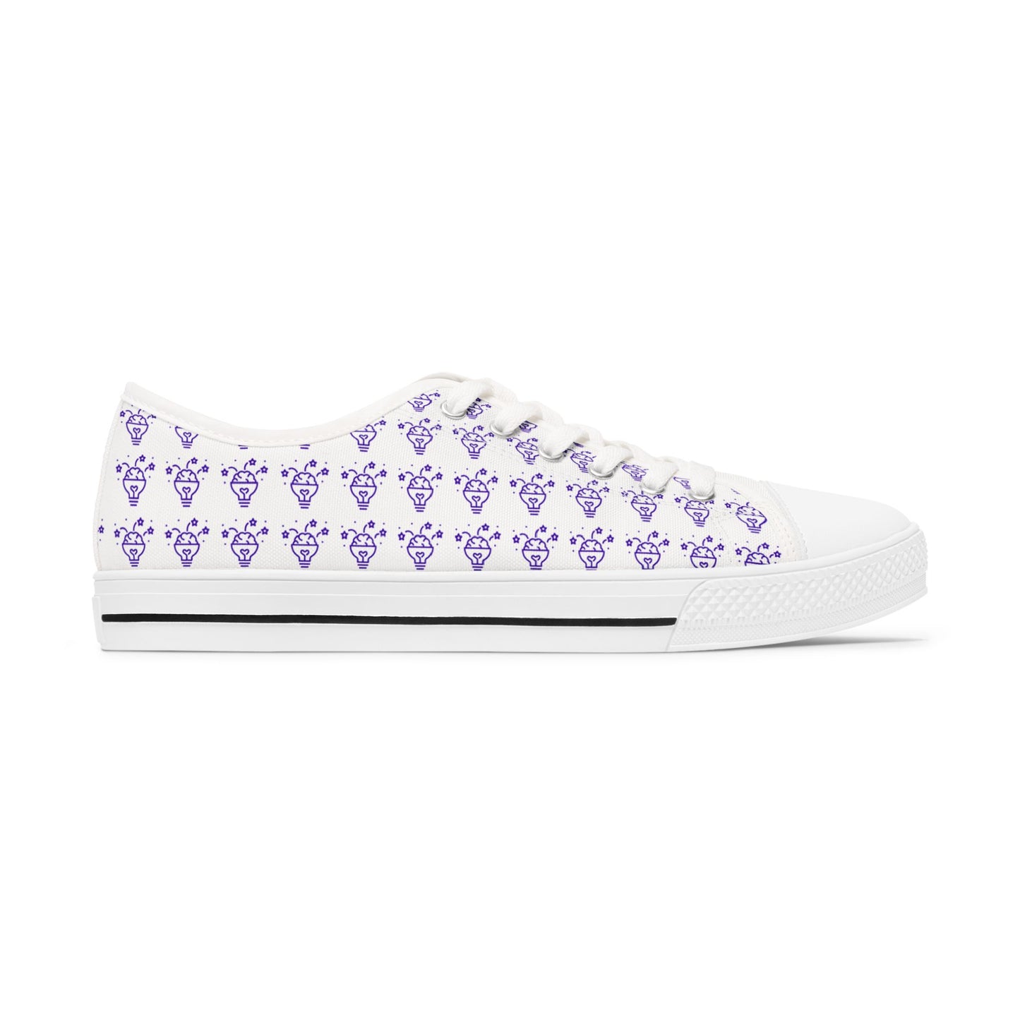 Women's Checkered Talent Kicks –Checkered, Purple