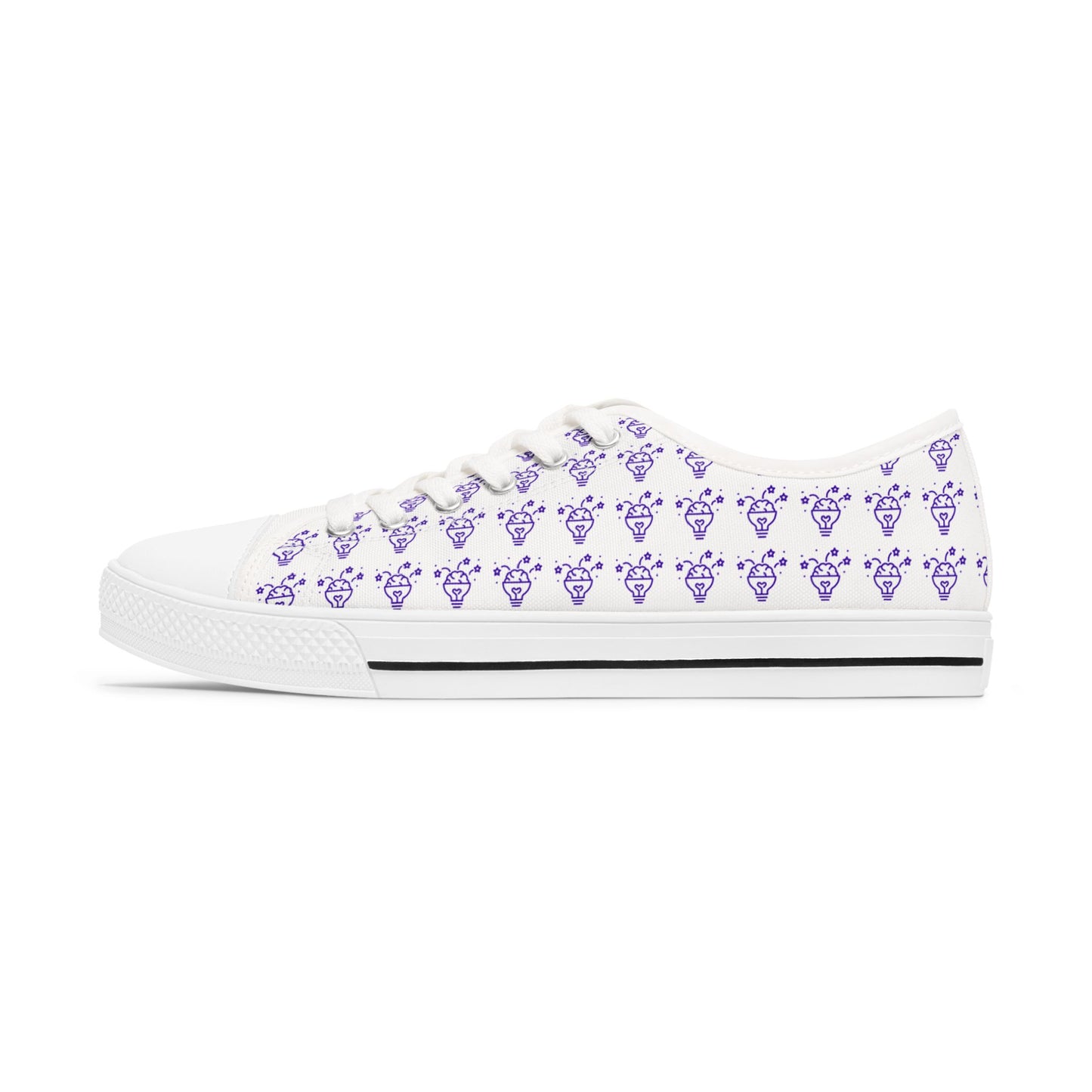 Women's Checkered Talent Kicks –Checkered, Purple