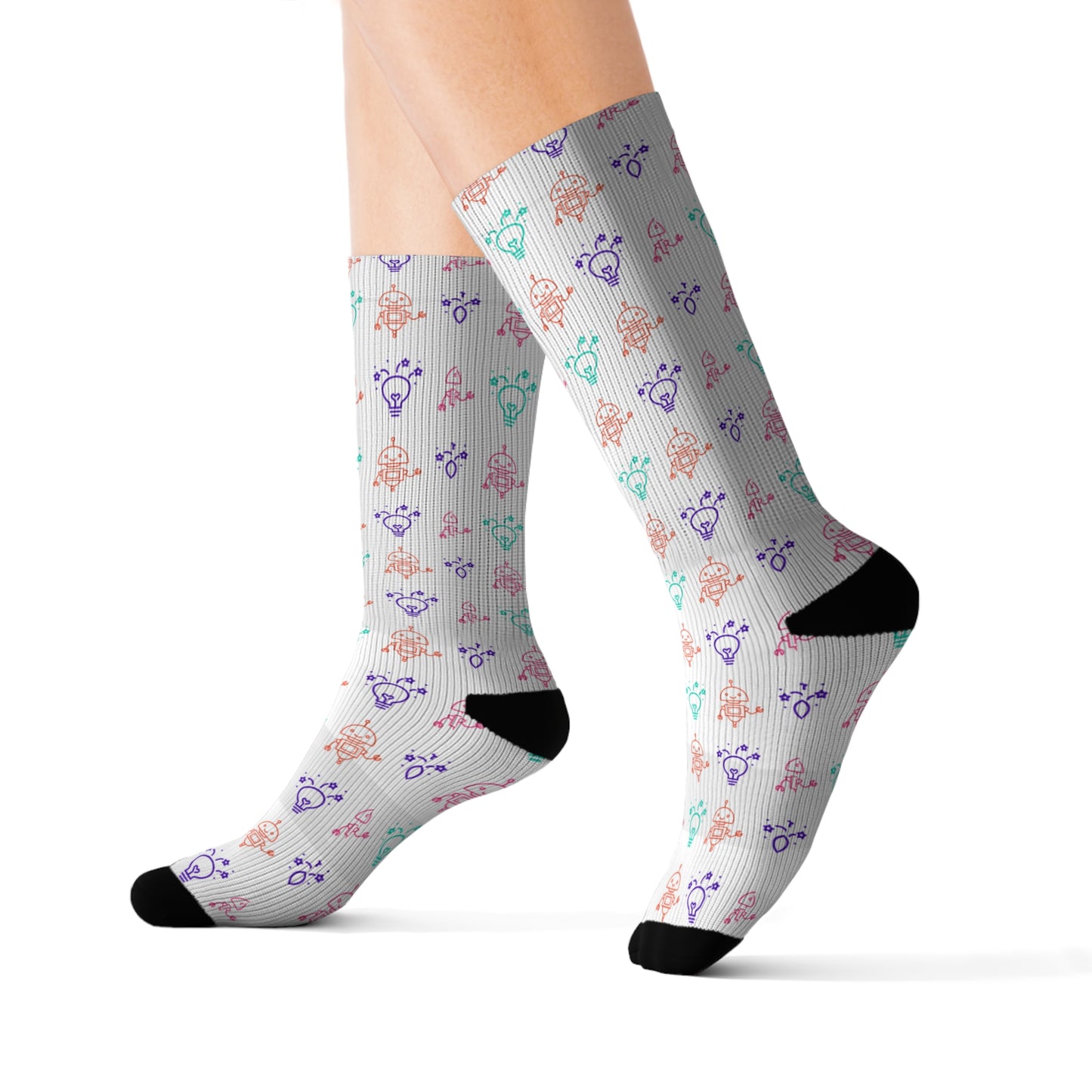 Talent School x Miacademy Patterned Logo Socks