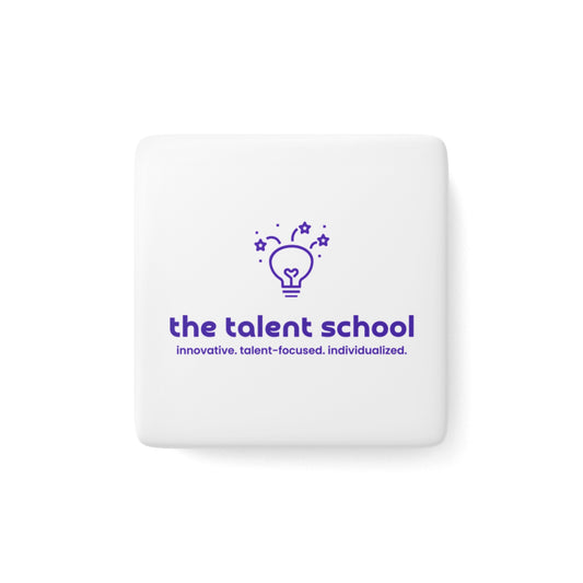 Talent School Porcelain Magnet - Square, Purple