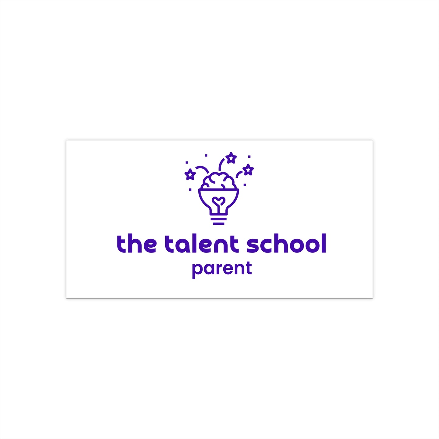 Proud Parent Bumper Sticker – Purple