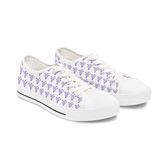 Women's Checkered Talent Kicks –Checkered, Purple