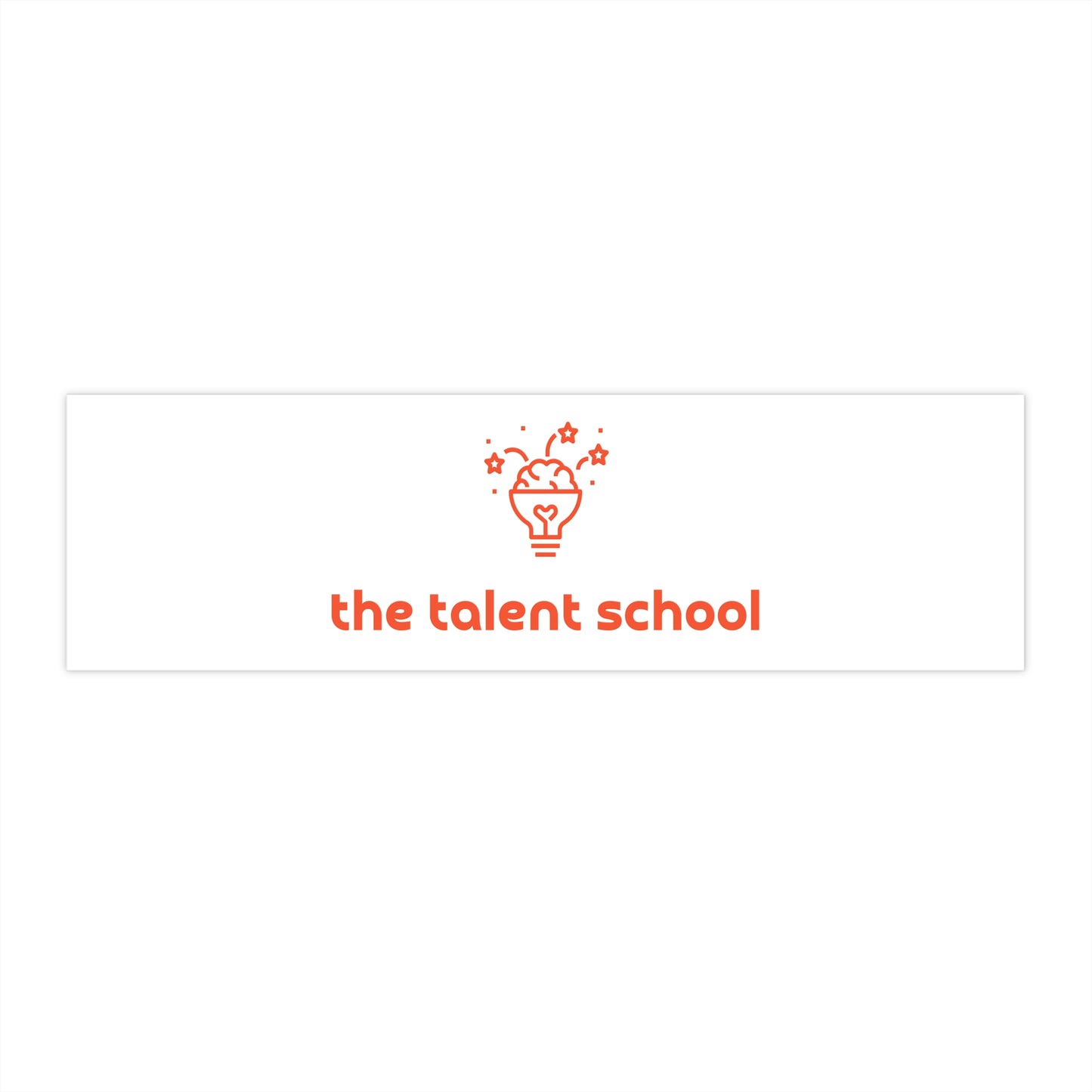 Talent School Bumper Sticker - Orange