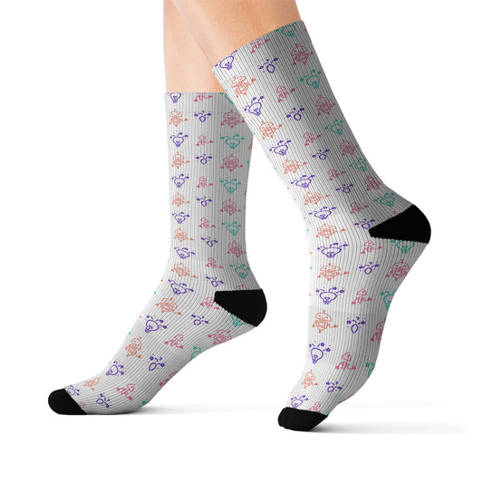 Talent School x Miacademy Patterned Logo Socks