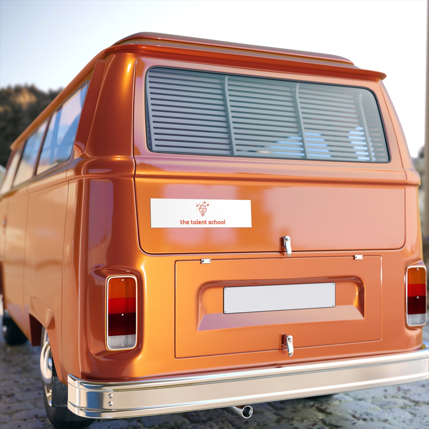 Talent School Bumper Sticker - Orange