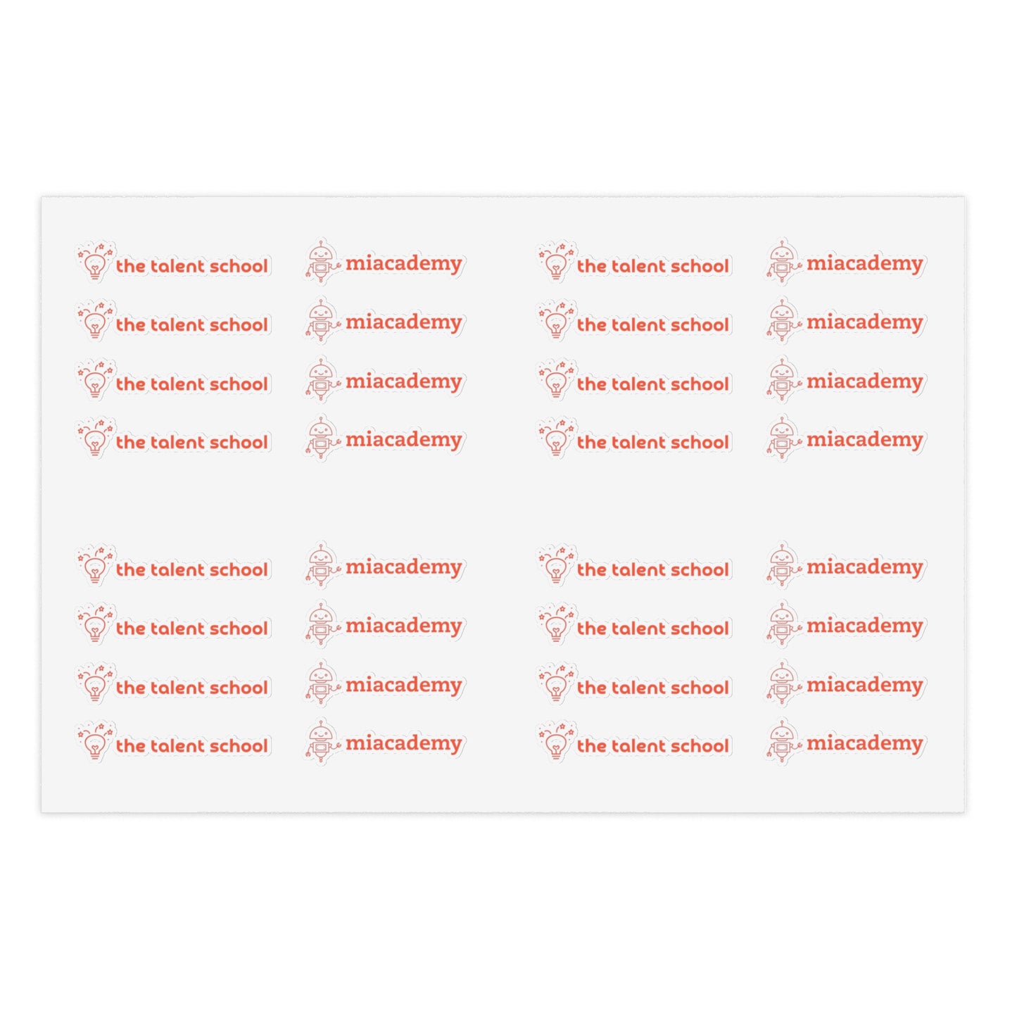 Miacademy x Talent School Customizable Sticker Sheets