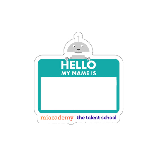 Talent School x Miacademy Name Tag Sticker