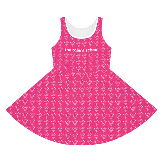 Talent School Sundress - Patterned, Pink