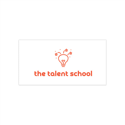 Talent School Bumper Sticker - Orange